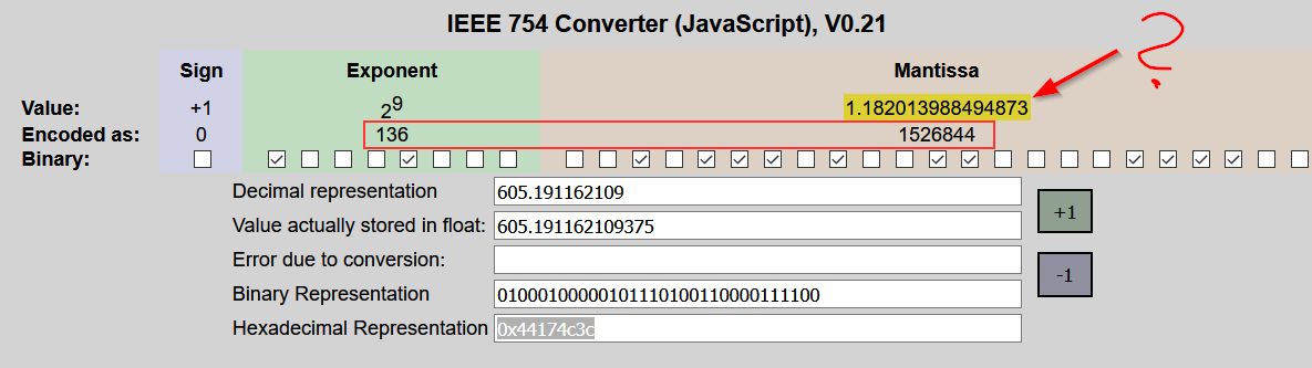 Klicke auf die Grafik für eine vergrößerte Ansicht  Name: 3_2021-10-25 12_00_18-IEEE-754 Konverter.png Ansichten: 0 Größe: 46,8 KB ID: 322313