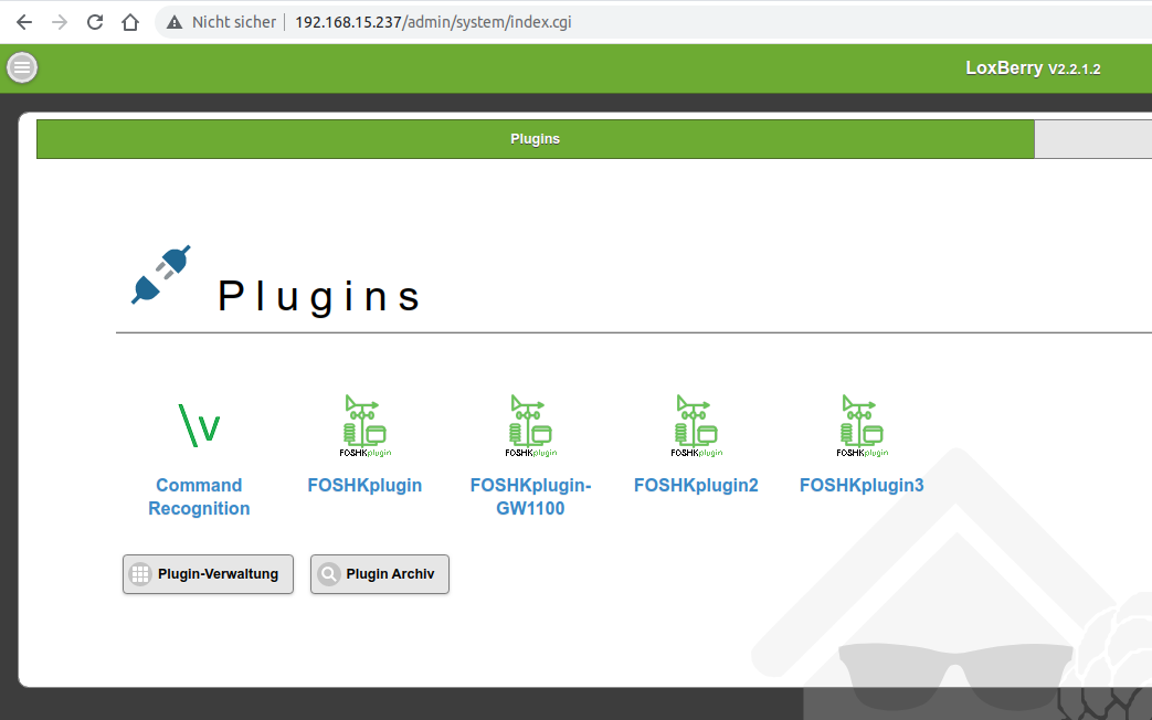 parallele Installation mehrerer FOSHKplugin-Instanzen