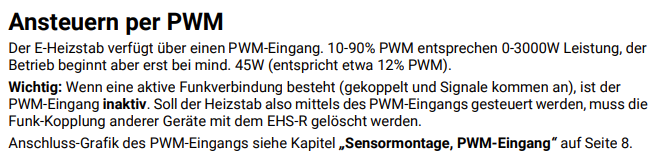 EHS-R PWM