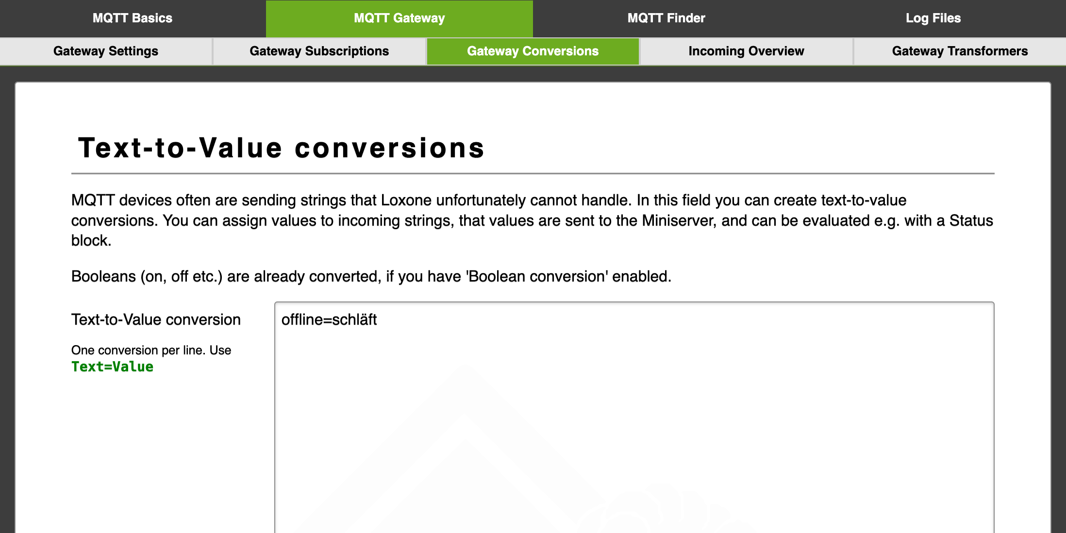 Klicke auf die Grafik für eine vergrößerte Ansicht  Name: MQTT Gateway Conversions.png Ansichten: 150 Größe: 172,7 KB ID: 438977